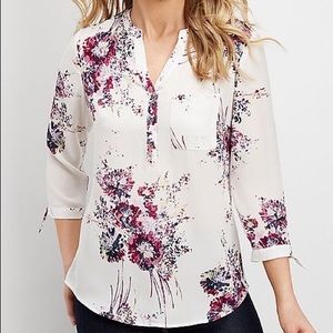 Maurices popover blouse  floral print